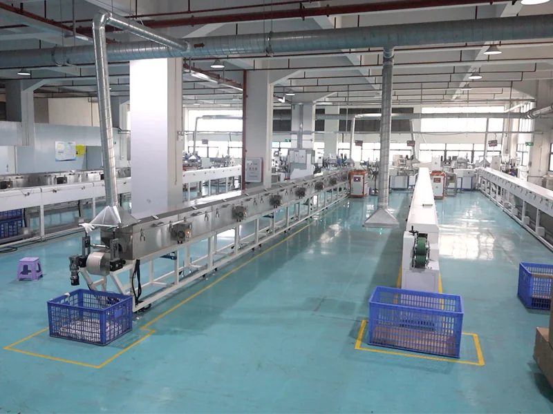 Parallel profile processing lines in a clean production hall