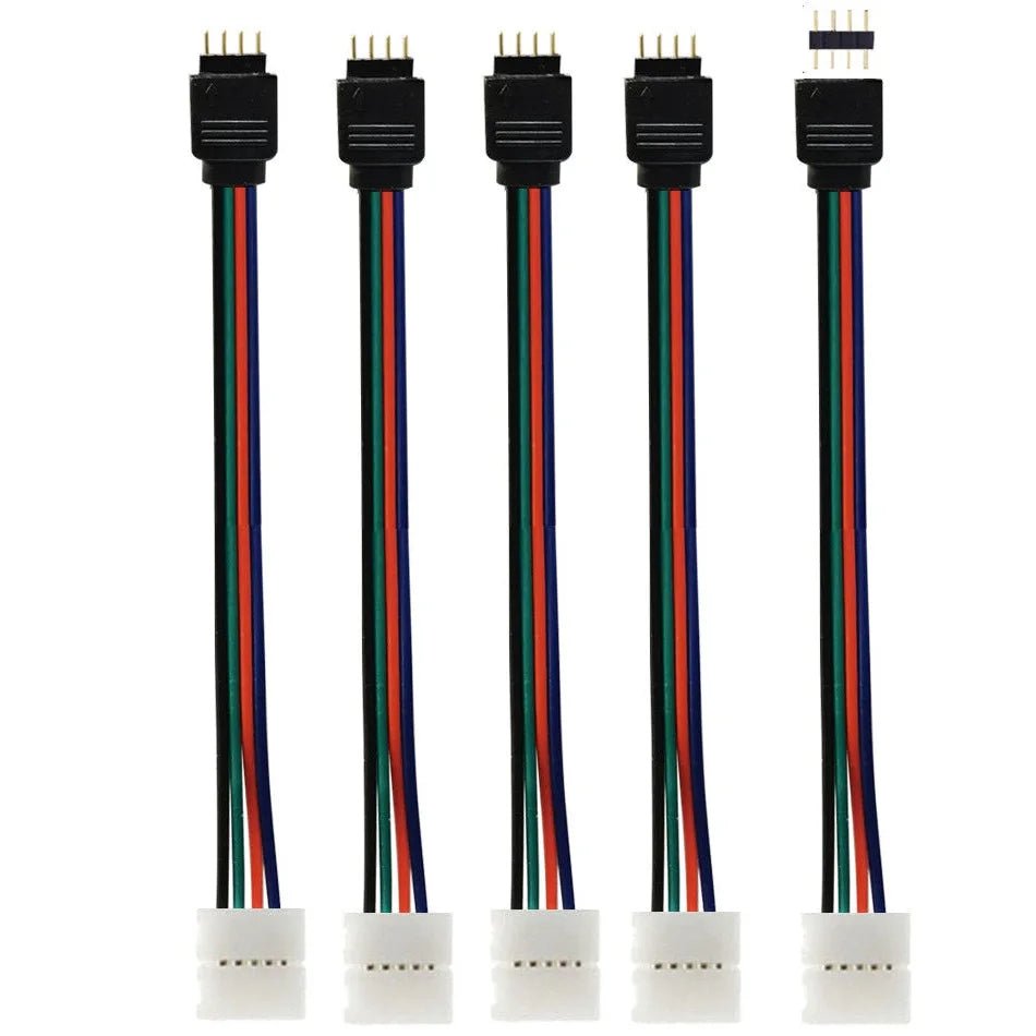 AL0401 four-conductor LED strip connector leads source photograph