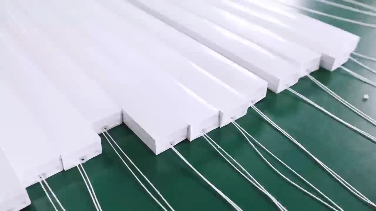 Silicone lighting profiles arranged during manufacturing at AlisterTech