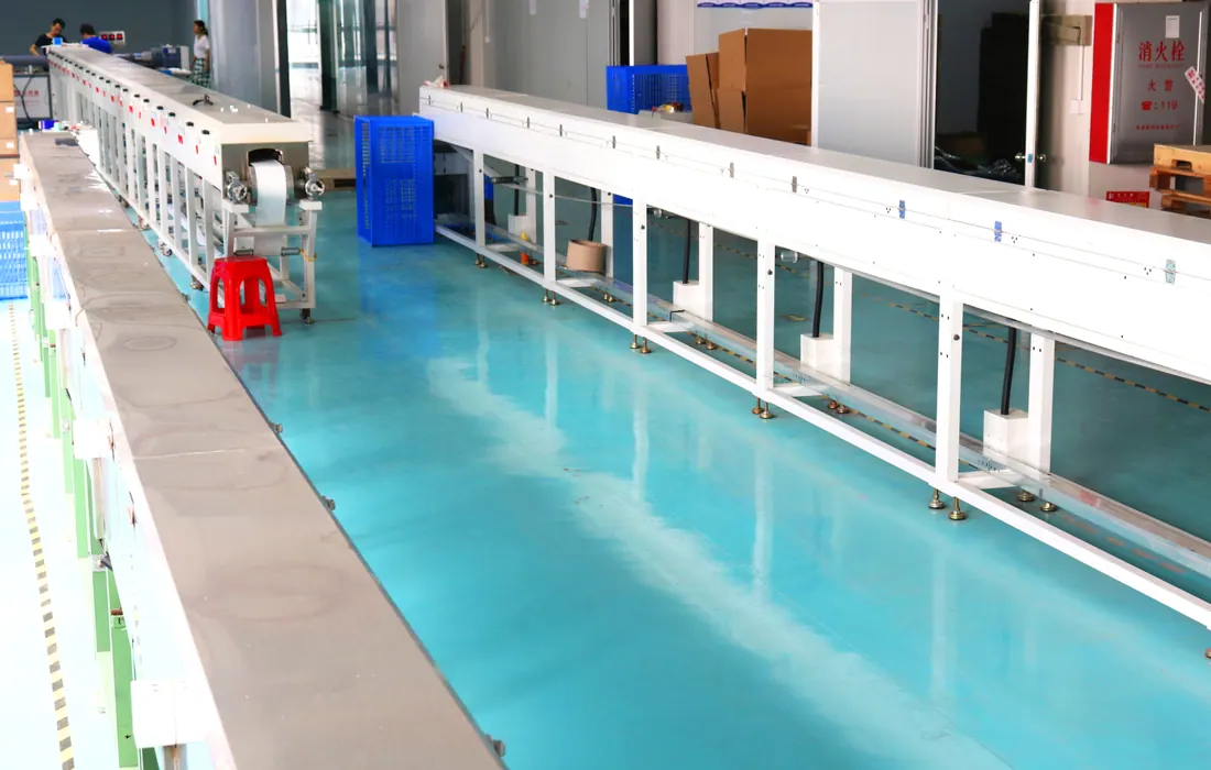 Real silicone profile production equipment in a working production area