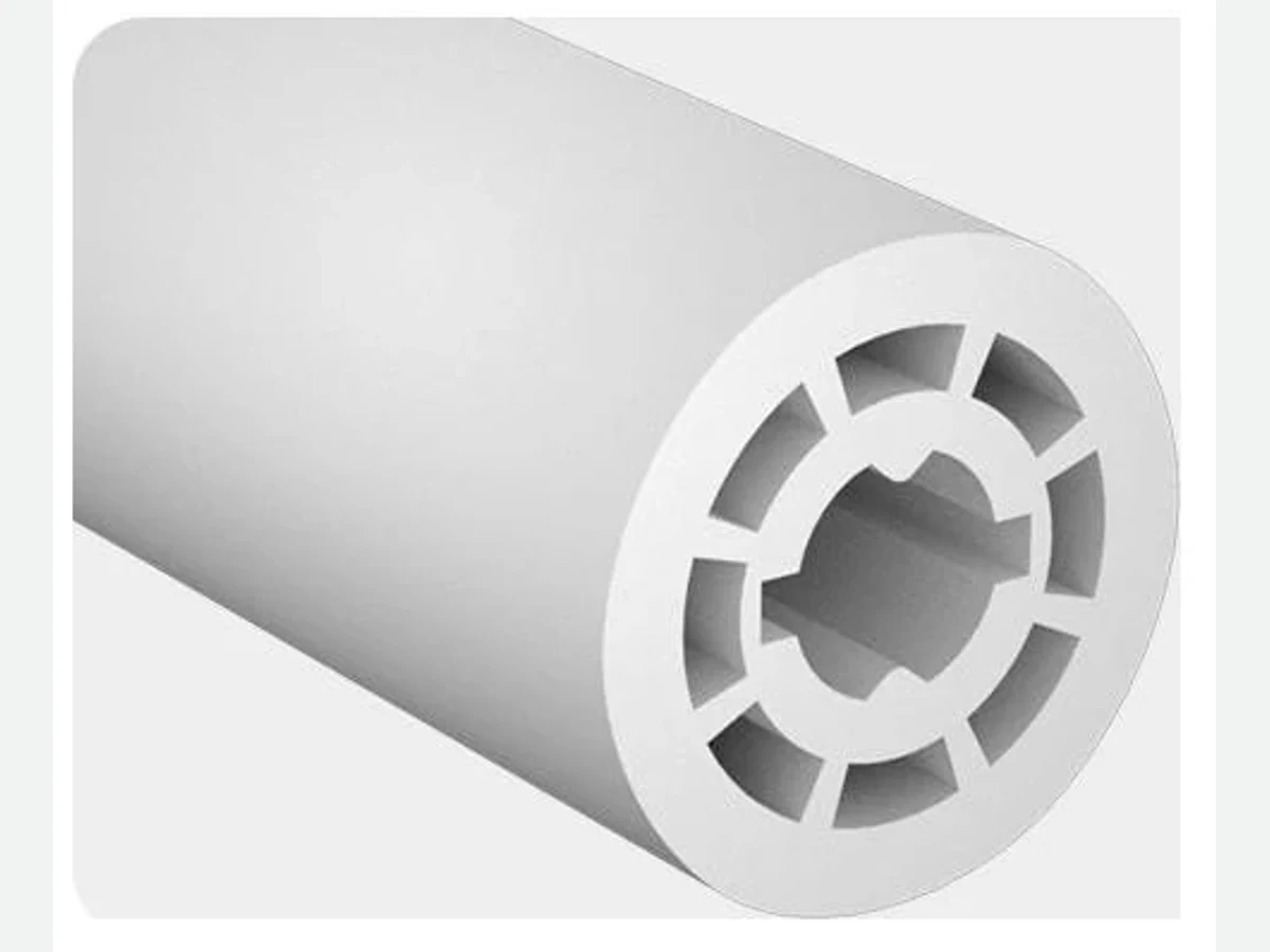 Round silicone lighting tube profile with its circular end structure visible