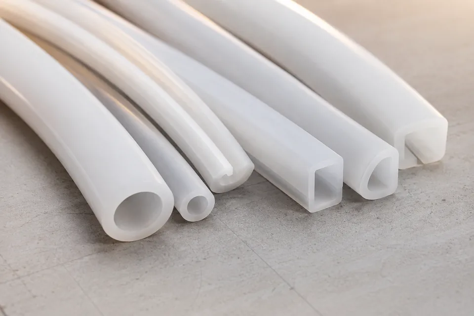 Concept visualization of physical silicone tube samples