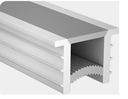 F1212 empty recessed silicone housing with installation edges