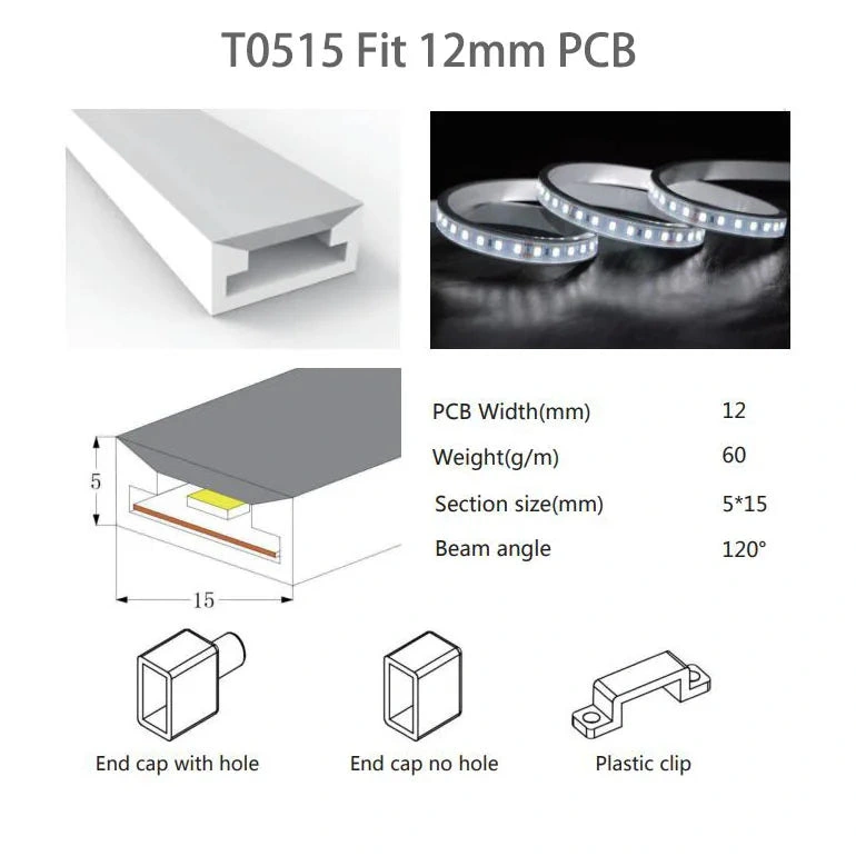 T0515 empty flat silicone housing illustration